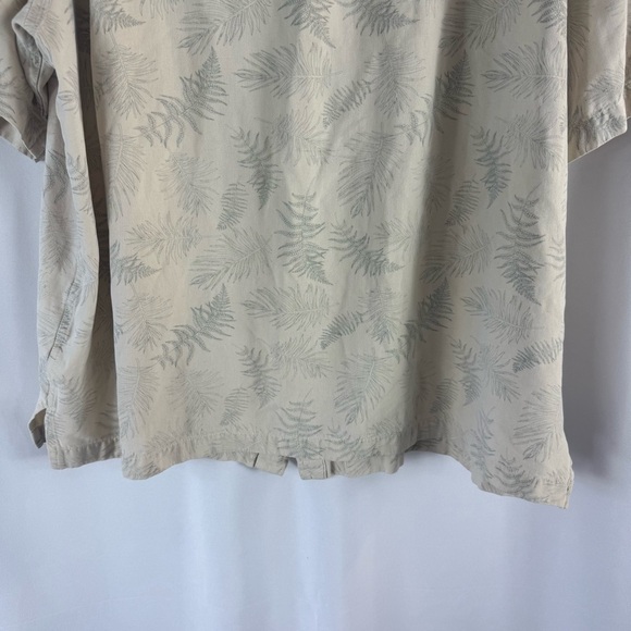 Pronto Uomo Casual Tan Shirt 100% Silk 
 Size XXL Short Sleeve - Picture 11 of 12